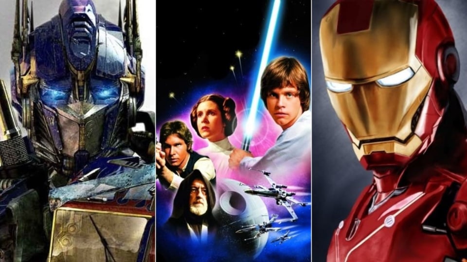 Transformers, Star Wars a Avengers